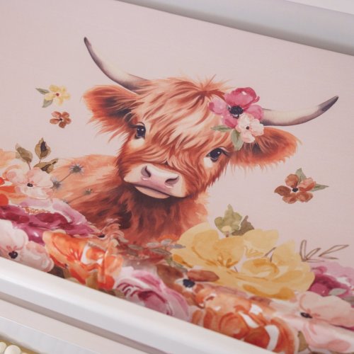 Highland Cow Changing Pad Cover