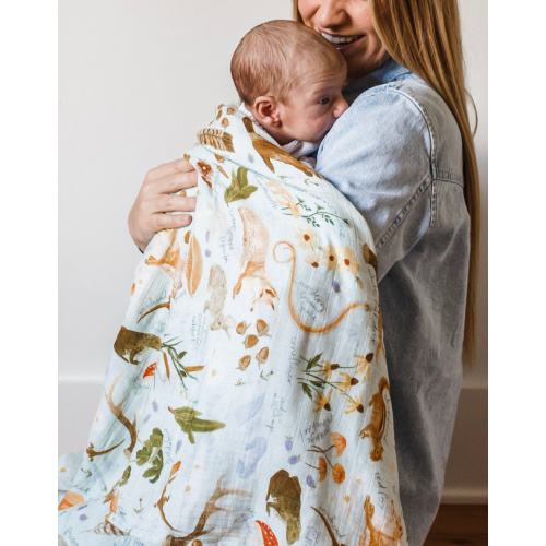 Flora & Fauna Baby Swaddle - 1canoe2
