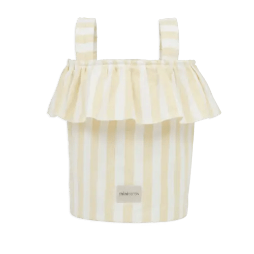Basket Rayas - Butter + White