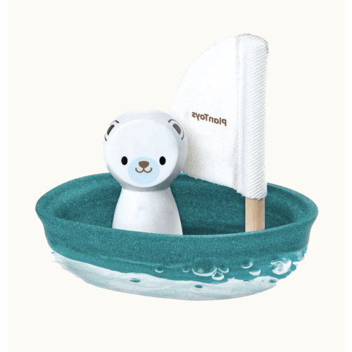 Plan Toys Polar Bear Sailing Boat