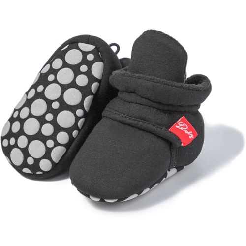 Meckior Newborn Infant Baby Girls Boys Warm Fleece Winter Booties First Walkers Slippers Shoes
