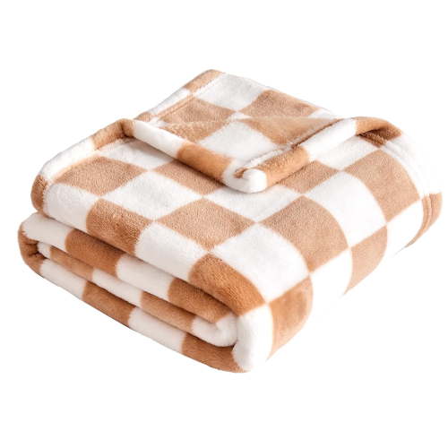 Checkered Baby Blanket Fleece Baby Blankets for Girls Boys, Ultra Soft Cozy Fluffy Infant Toddler Newborn Receiving Blankets for Crib Stroller, Baby Essentials,Blankets 30×40，Pink, Blue, Black