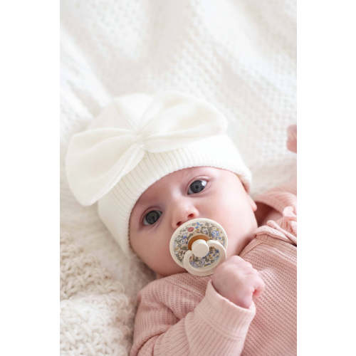 Knit Newborn Bow Beanie | Caden Lane