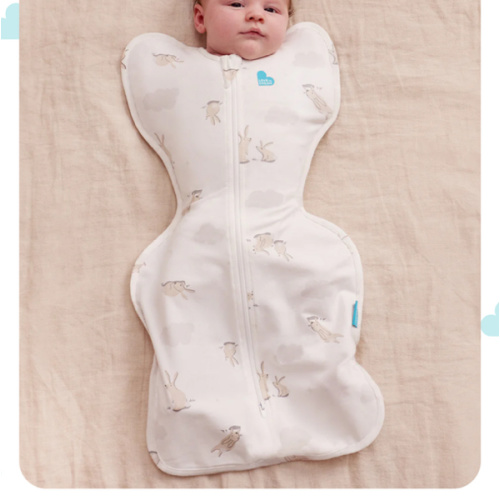 Swaddle Up™ 1.0 TOG Cotton White Cloud Bunnies
