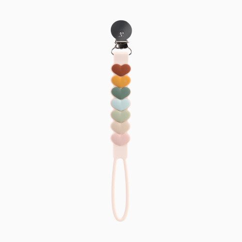 Silicone Pacifier Clip - Sweetheart Multicolor
