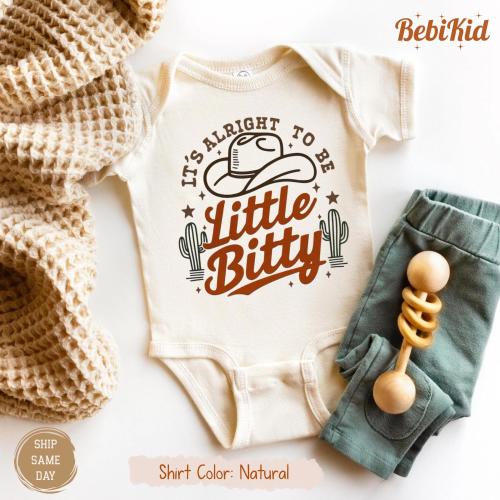 It's Alright To Be Little Bitty Baby Bodysuit: Unisex Baby Tee