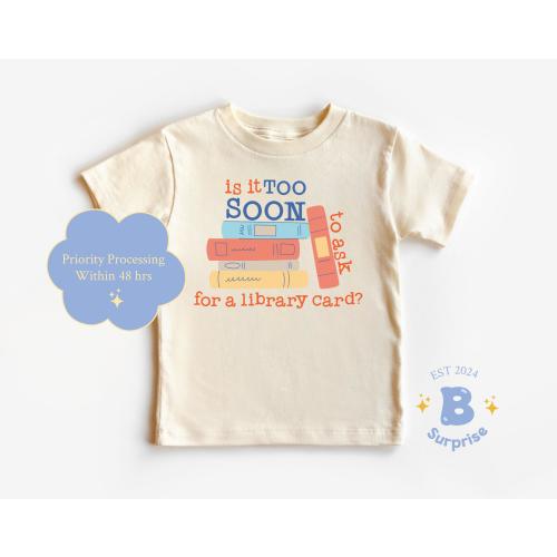 Library Card Request Baby Onesie | Book Lover Toddler Tee