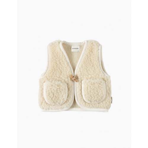 Merino Snuggle Vest in Milk