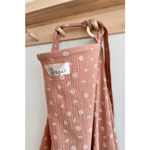 TISU nursing cover, Caramel Daisy