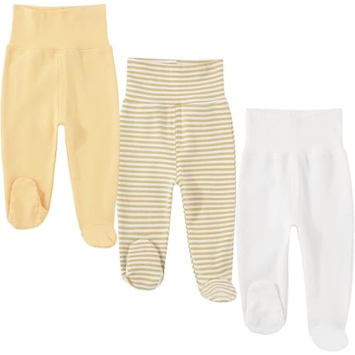 HahaNice Baby Footed Pants Cotton Newborn Leggings 0-12 Months