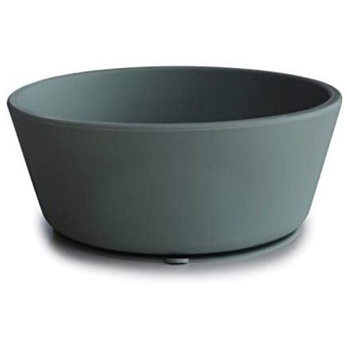mushie Silicone Suction Bowl | BPA-Free Non-Slip Design (Dried Thyme)