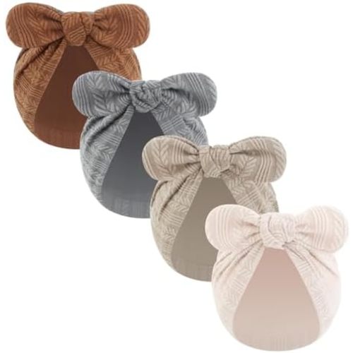 LIDHAY Newborn Baby Bow Knot Turban Hat Infant Hospital Hat Cotton Head Wrap Beanie Cap for Toddler Boys Girls 0-12 Months