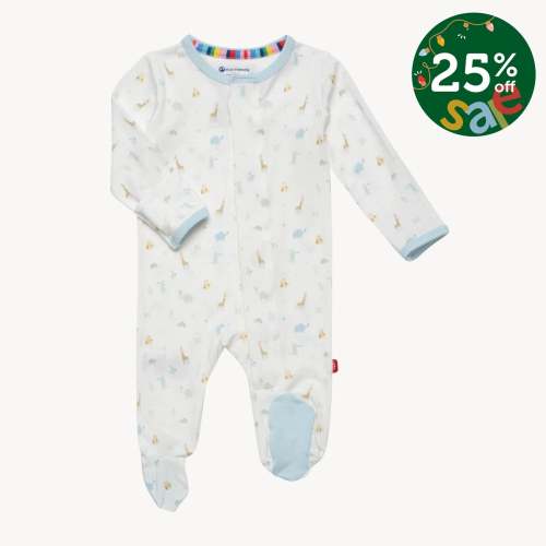 blue little bitty pretty one modal magnetic parent favorite footie – Magnetic Me