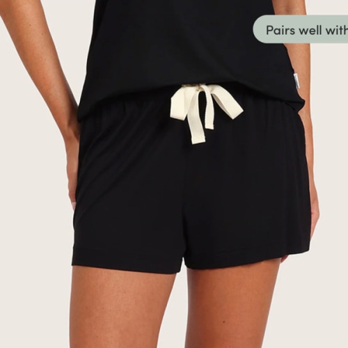 Goodnight Sleep Shorts-Black