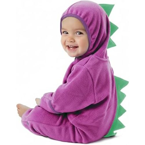 Cuddle Club Fleece Baby Bunting Bodysuit with Hood, Convertible Mittens & Booties, Car Seat Friendly, Soft & Warm, Easy Zip