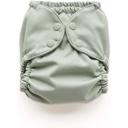 Esembly Cloth Diaper Cover, Sea Glass, Size 1 (7-17lbs)