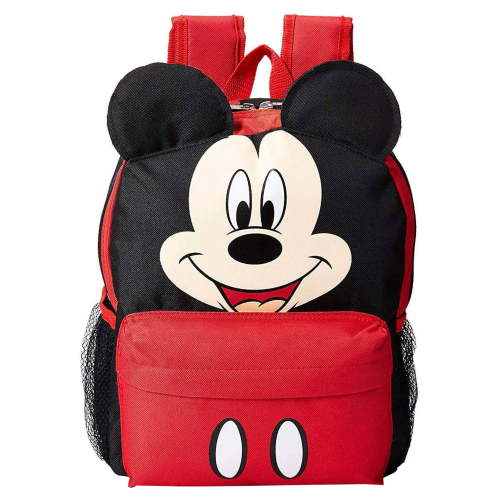 Disney by Mickey Mouse Toddler Double-Zippered Backpack, Black