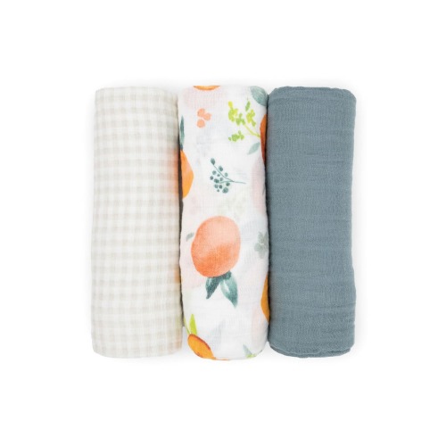 3-Pack Cotton Muslin Swaddle Blankets