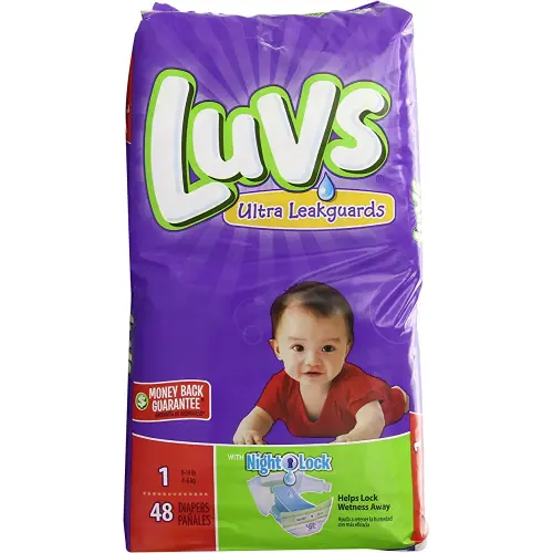 Luvs with Ultra Leak Guards Diapers, Size 1, 48 Count