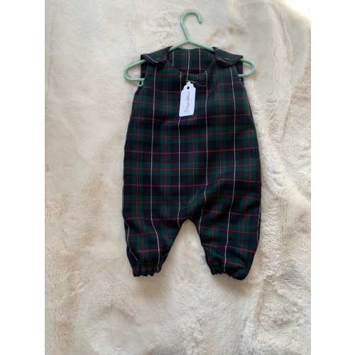 unisex baby tartan romper, baby wedding romper, toddler tartan romper, plaid baby romper, baby baptism outfit, handmade baby outfit