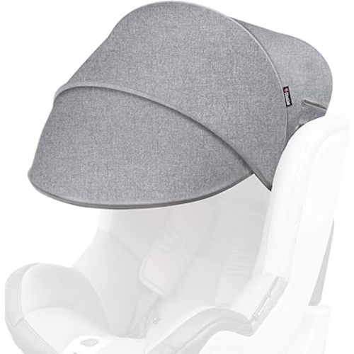 Manito Sun Shade Extender/Auxiliary Canopy for Car Seat (Black Grey)