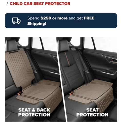 Child Car Seat Protector | WeatherTech