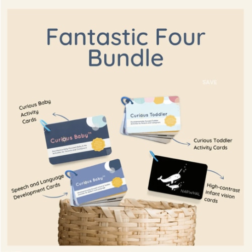 Curious Baby™ Fantastic Four Bundle Activity Cards