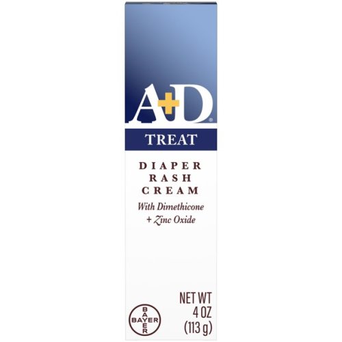 A+D Treat Diaper Rash Cream, Baby Skin Care with Zinc Oxide, 4 Oz Tube - A+D Treat Diaper Rash Cream, Baby Skin Care with Zinc Oxide, 4 Oz Tube