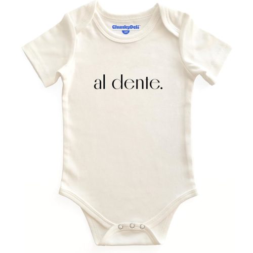 Chunky Deli Baby + Newborn 100% Cotton Bodysuit Girls & Boys Foodie Inspired Graphic Romper