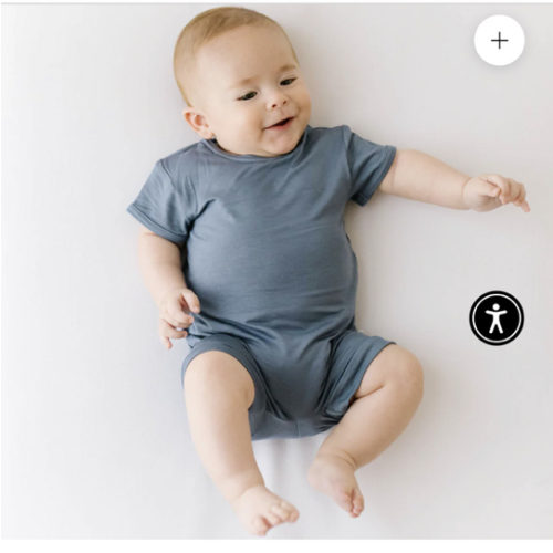 Storm Shorty Romper | Cotton Bamboo Blend (3-6months)