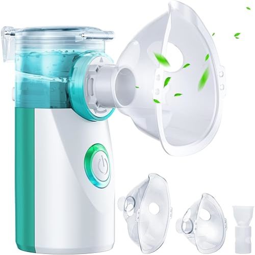Portable Nebulizer for Adults and Kids - Quiet Nebulizer Machine for Adults and Kids,Travel Nebulizer,Handheld Baby Nebulizer,Mesh Nebulizer for Home Use