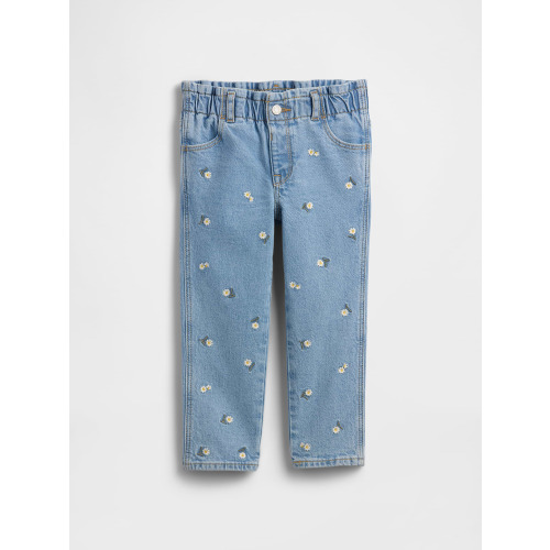 babyGap Embroidered Paperbag Mom Jeans
