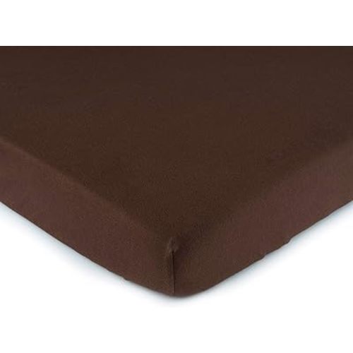SheetWorld Baby Fitted Bassinet Sheet Fits Nuna Mixx 12 x 29 inches, 100% Cotton Jersey Hypoallergenic Sheet, Unisex Boy Girl, Solid Brown, Made in USA