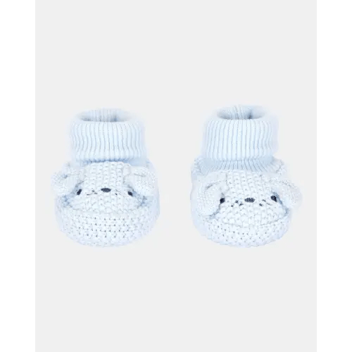 Baby Boy Puppy Crochet Booties