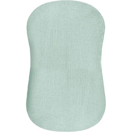 Hooyax Muslin Baby Lounger Cover 1 Pack, 100% Cotton Soft & Breathable Infant Lounger Covers Only for Newborn (Blue Green)