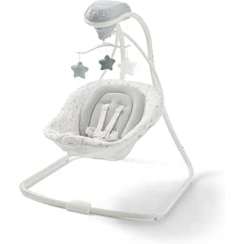 Graco Simple Sway Portable Baby Swing for Infants, Newborn Swing with 15 Songs and Sounds, Great Gift for New Parents, Baby Registry Must Have