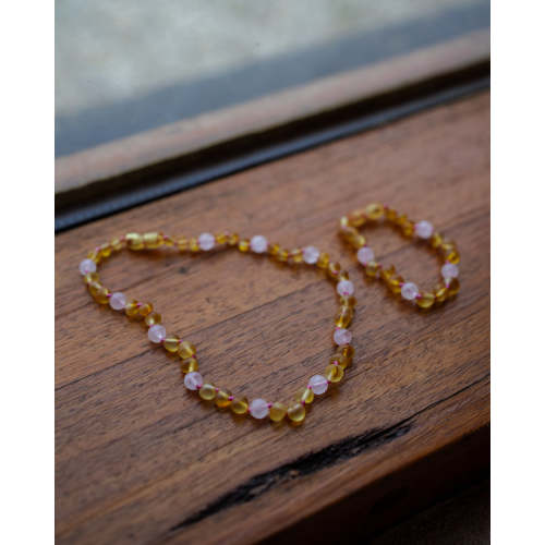 Teething Necklace/Bracelet/Anklet: Honey Love – A Thousand Roses Store