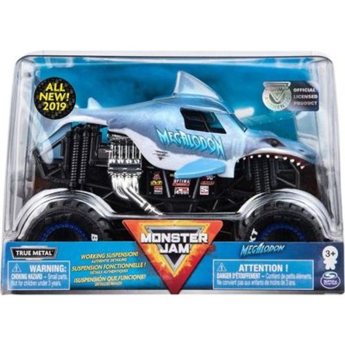 Monster Jam, Official Megalodon Monster Truck, Die-Cast Vehicle, 1:24 Scale