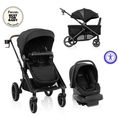 Transformer Stroller to Wagon Travel System Featuring LiteMax NXT Infant Car Seat