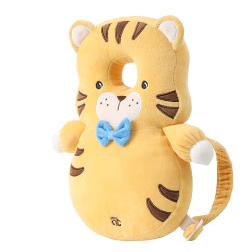 HGTC Baby Head Protector Backpack -Soft & Lightweight Pads - Prevents Bebes Backward Fall Tiger