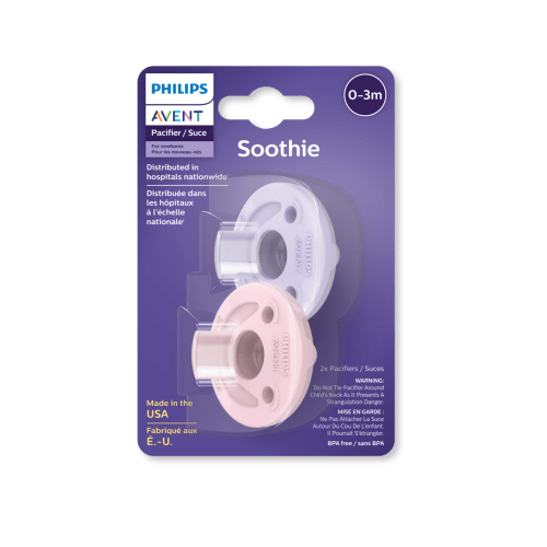 Philips Avent Soothie Pacifier 0-3 Months, Multi, 2pk.