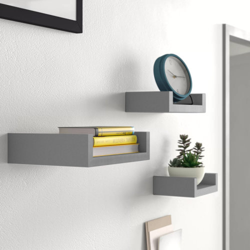 Zipcode Design™ Wickes 3 Piece Floating Shelf & Reviews | Wayfair