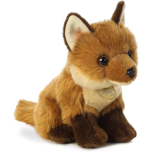 Aurora® Adorable Miyoni® Tots Fox Kit Stuffed Animal - Lifelike Detail - Cherished Companionship - Brown 9 Inches