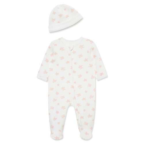 Quilted Footie & Hat Set