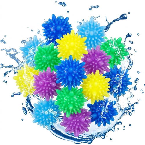 NOGIS Laundry Scrubbing Balls, Tangle-Free and Cleaning Power Washer Balls, Solid Colorful Laundry Balls For Washing Machine, Lint Catcher Agitator Balls 15Pcs(Random Color)