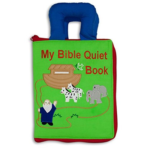 My Bible Quiet Book by My Growing Season | Interactive Fabric Activity Book for Kids | Educational Christian Toy for Toddlers & Preschoolers | Travel-Friendly and Sensory-Rich Soft Book