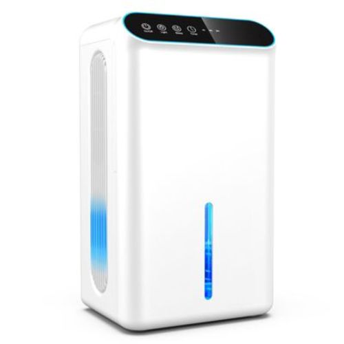 Teendow Vinburg Portable Dehumidifier for Home, 2.5L Tank, Quiet Bedroom Dehumidifier for Up to 800SqFt, Sleep Mode, Auto Shut-Off, 7-Color LED Light