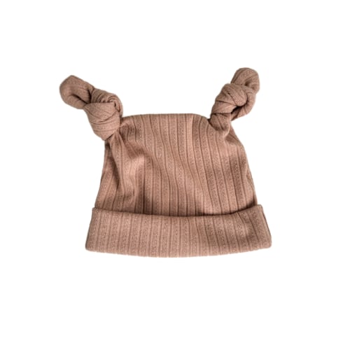 Double Knot Beanie | Teddy Ribbed Pointelle – Little and Fern