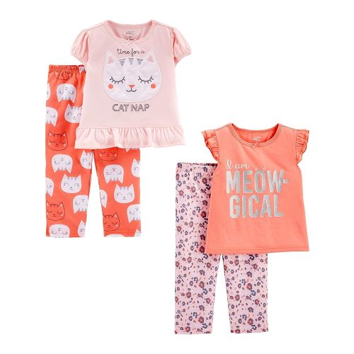 Simple Joys by Carter's Girls' 4-Piece Poly Pajamas