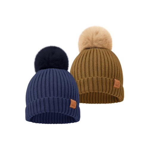 2-Pack Pom Knitted Beanie